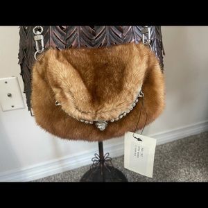 Light Whiskey Colored Mink Bag